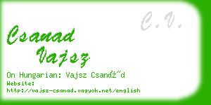 csanad vajsz business card